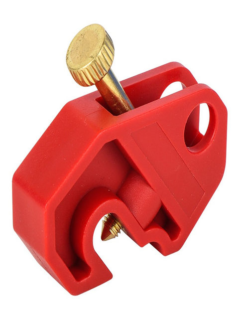 Small Circuit Breaker Lockout Safety Protection Anti-Misoperation Plastic Shell Switch Lock Electric Gate Isolation Maintenance Padlock