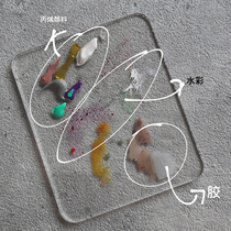 Sannail Japanese manicure tool acrylic transparent round square acrylic nail polish watercolor palette