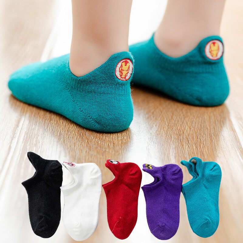 Children boat type Sox thin spring autumn child girl short socks boy baby boy summer socks cotton quality shallow mouth summer