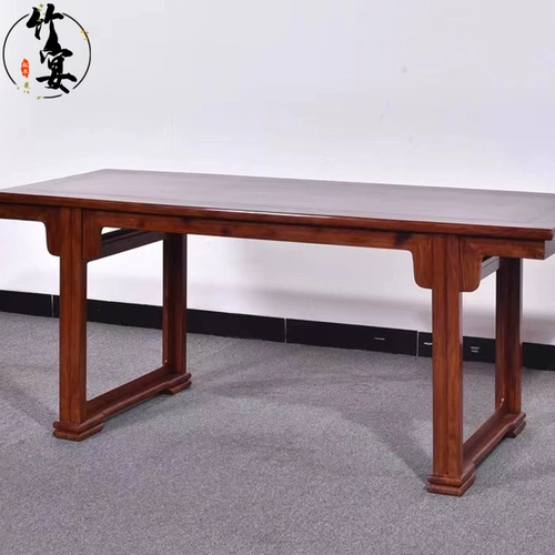 Мебель Mahogan Furniture Hainan Huanghuali Case Case Case Wang Shixiang's Desk Desk Desk New Cilling Classical Simplicy Современные модели