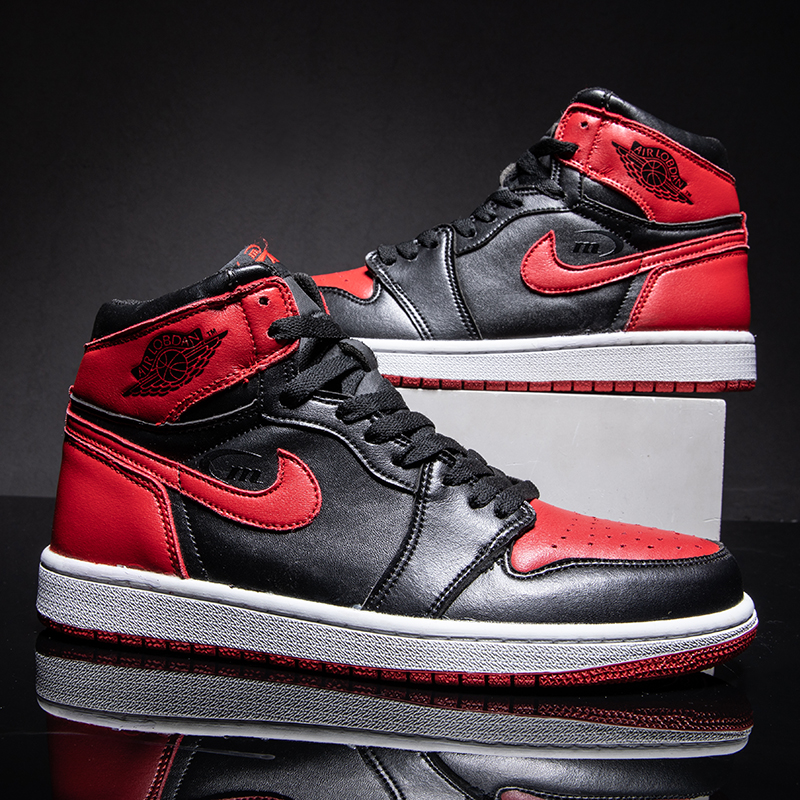 Black And Red Forbidden Plutonium - Gaobang StyleGenuine Official website aj1 Air force one aj Men's Shoes black and white panda Women's Shoes lovers Basketball shoes motion Gao Bang skate shoes 3