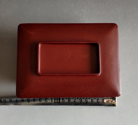 Hao Mingxuan pseudo Manzhouguo period rubber wood lunch box quality electric wood walking army lunchbox food box Wannian