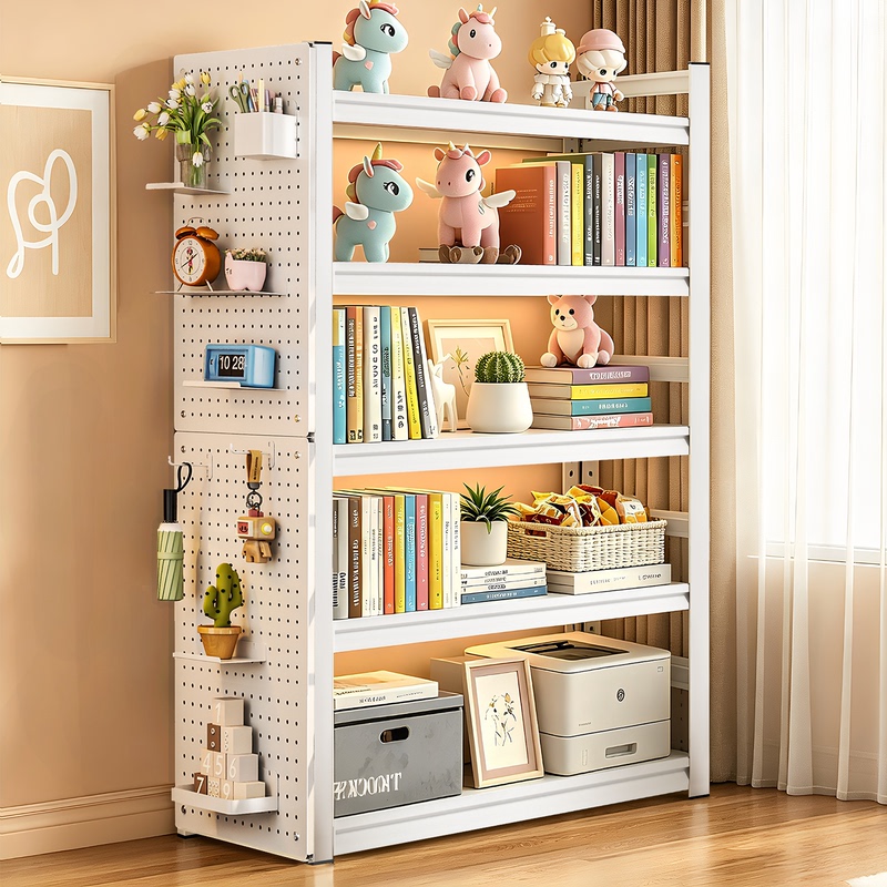 Fukaixiang Steel Bookshelf Home Children's Bookcase Storage Cabinet Integrated Wall-Mounted Shelf Floor-Standing Storage Rack Fukaixiang Steel Bookshelf Home Children's Bookcase Storage Cabinet Integrated Wall-Mounted Shelf Floor-Standing Storage Rack