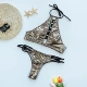 2020 mẫu rắn mới nổ bikini áo tắm nữ băng bó bãi biển bikini gợi cảm một mảnh bikini - Bikinis