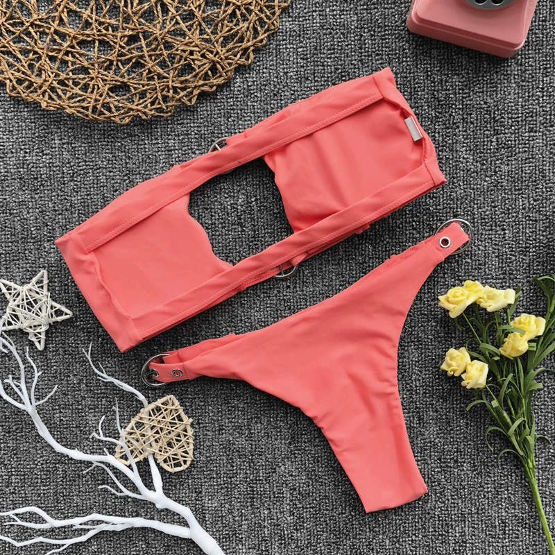 2018 mô hình vụ nổ bikini châu Âu và Hoa Kỳ mới pin pin khóa đồ bơi AliExpress eBay bãi biển bikini