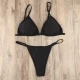 2018 phụ nữ gợi cảm bikini rắn màu thong mẫu điều chỉnh áo tắm mới nhiều màu vải nylon kích thước lớn áo tắm đẹp 2020