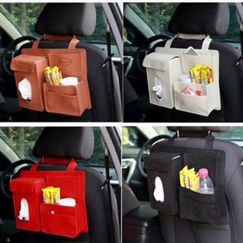 Vehicular storage vehicle multifunction chair back bag hanging tissue box Creative car for containing toilet paper box car supplies