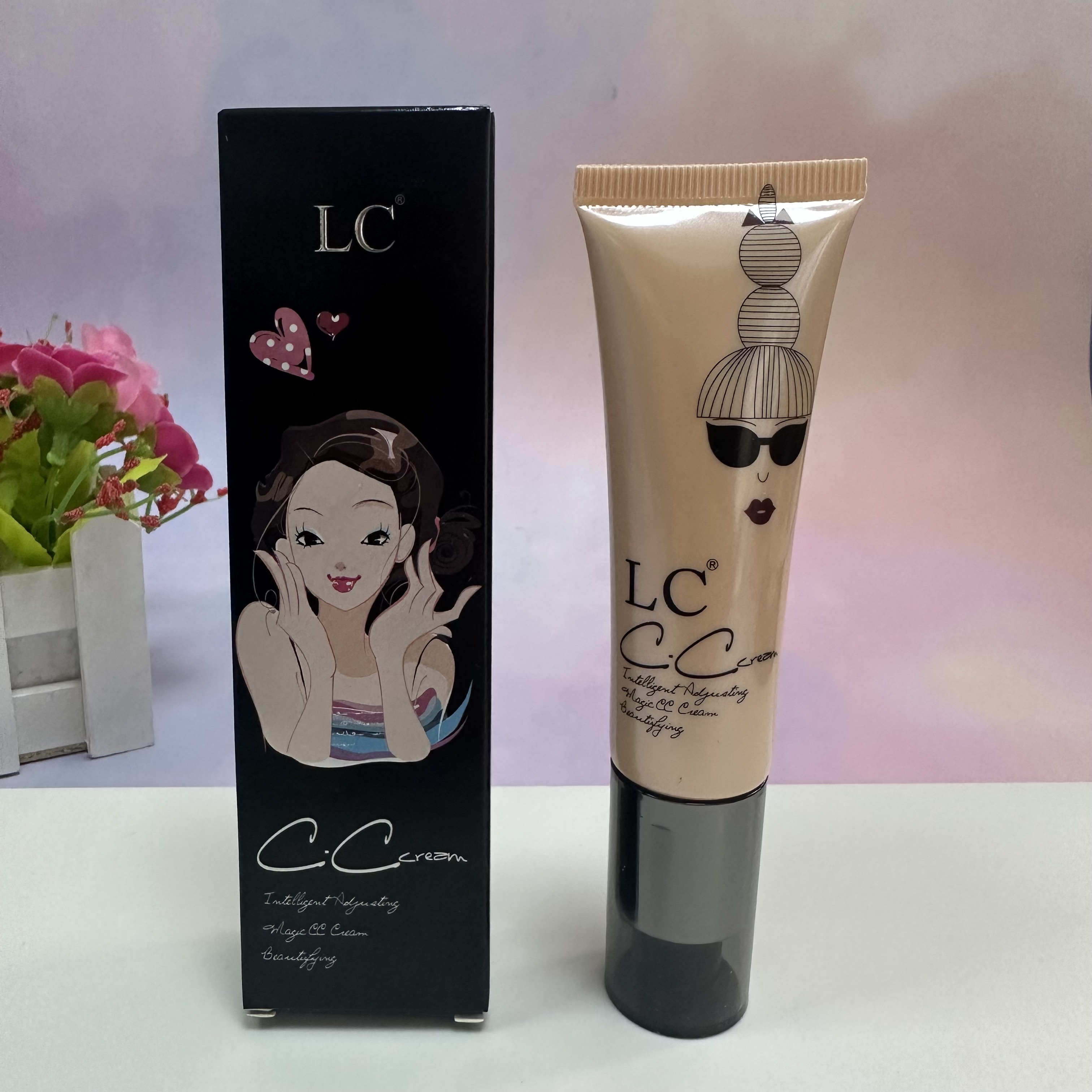LC Water Resources Beauty Cream Skin CC Cream Beating Bottom Flawless Invisible Pores Lasting 30g-Taobao