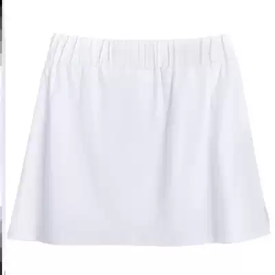 Women's T-shirt white skirt fashionable sister version can cover the white edge, base the fake hem, and put two fake pieces in the curtain