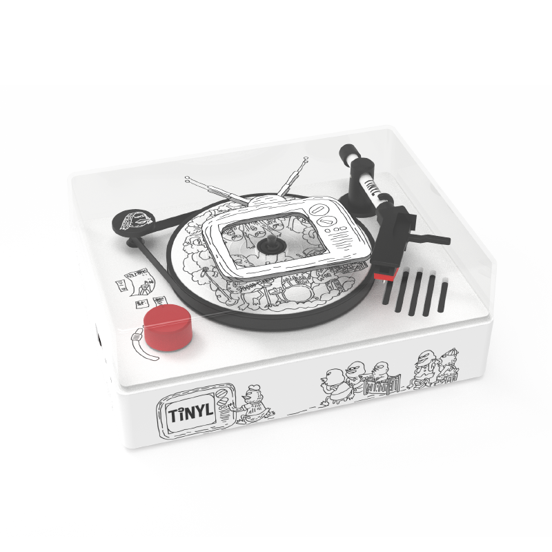 TINyl x North Sea Monster Limited for Bluetooth Sound Black Gel Record Machine Valentine's Holiday Gifts