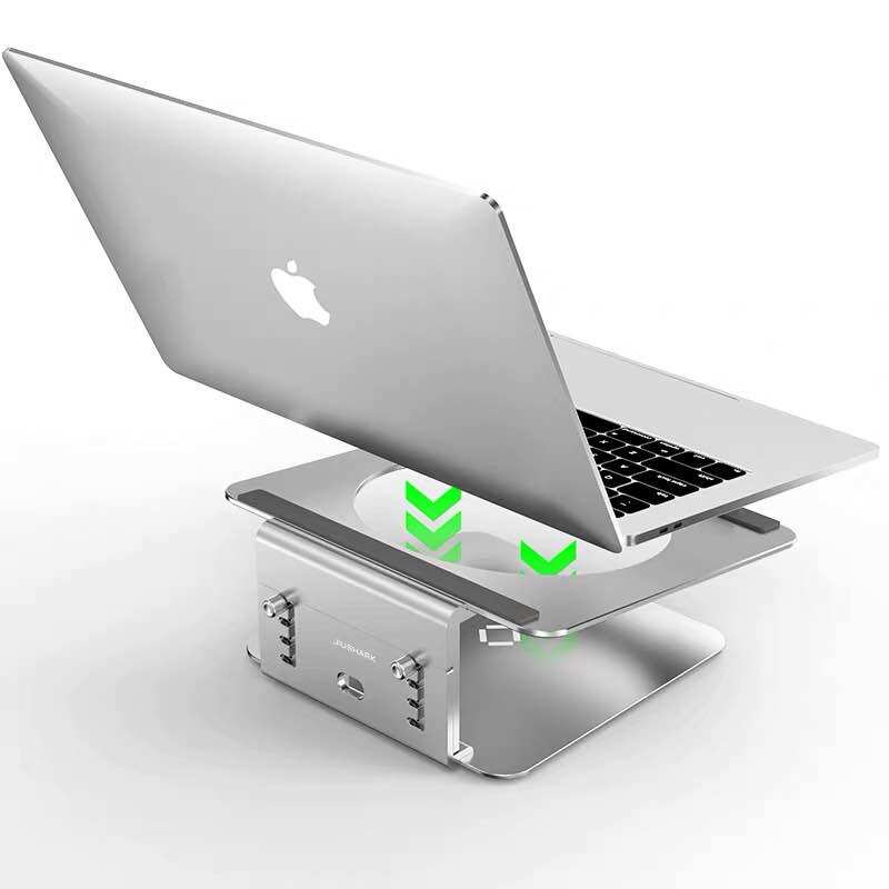 Notebook Lift Suspended Heat Dissipation Bracket Full Aluminum Alloy Computer Nursery Swivel Adjustable Table Top Elevated