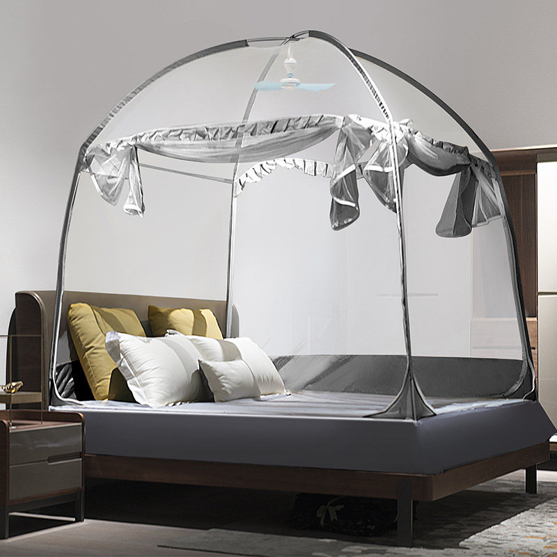 2022 new convenient dismantling of Mongolian bunk bed nets 1 5m beds for home 2 m children anti-fall installation folds