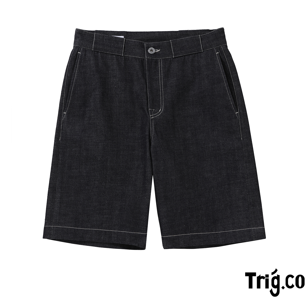 Trig.co 12oz белые - уши японское производство Zimbabwe хлопок деним шорты Фэнхайь