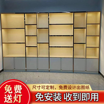 Shoes and bags display cabinets cosmetics display cabinets live broadcast room display cabinets stainless steel display cabinets gift sample display cabinets