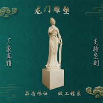 欧式风格人造砂岩定做玻璃钢美女圆雕酒店别墅企业装饰文化背景墙