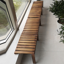 Window sill widening extension plate balcony along narrow widening multi-meat flower pot holder solid wood floor high and low footed custom made