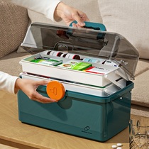Medical Play Box Home Multilayer Containing Medical Medicine Box Home Installed Large Capacity Small Emergency Box Dormitory Portable Medicine Box
