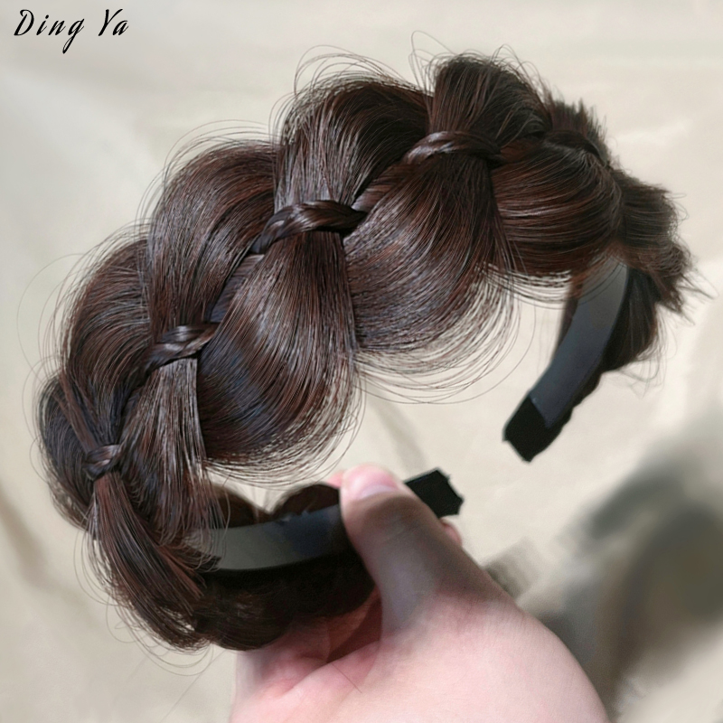 Pull Flowers Fish Bony Braid Wig Hair Stirrup Hairbraid Hair Braid Hair Bale Hair Bale Red Atmosphere Sensation High Cranial Top Headwear-Taobao