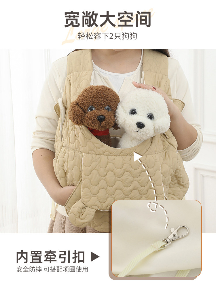 Cat Carrier Pet Portable Travel Bag Cat and Dog Backpack Autumn and Winter Sling Chest Bag Warm Dog Carrier