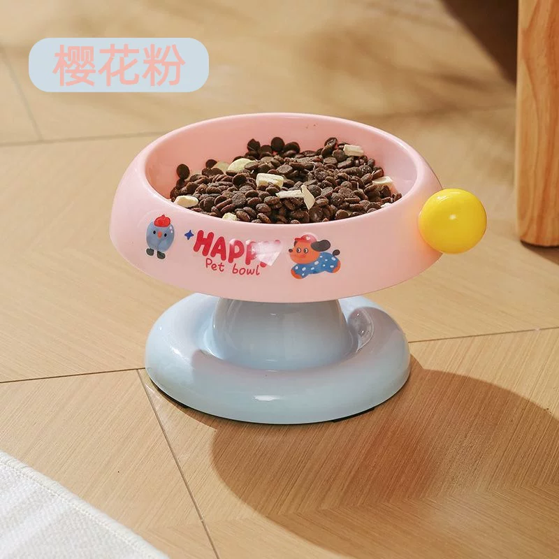 Кошачья миска, миска для собаки, миска для риса кошки, миска для воды, миска из нержавеющей стали для пищи, защита шейного позвонка, миска для собаки большого диаметра на возвышении