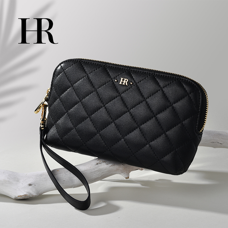 2026Hr Helena Fashion Handbag New Style Cowhide Zipper Wallet Large Capacity Multifunctional Clutch Bag Women's Genuine Leather 2026Hr Helena Fashion Handbag New Style Cowhide Zipper Wallet Large Capacity Multifunctional Clutch Bag Women's Genuine Leather