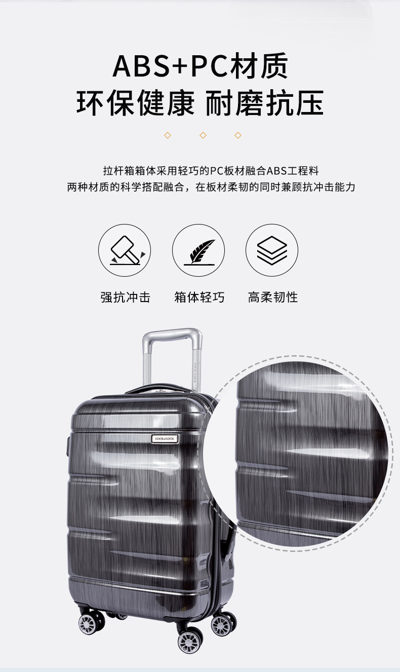 乐扣乐扣 商务差旅行李箱登机箱 20英寸 送水杯 图4