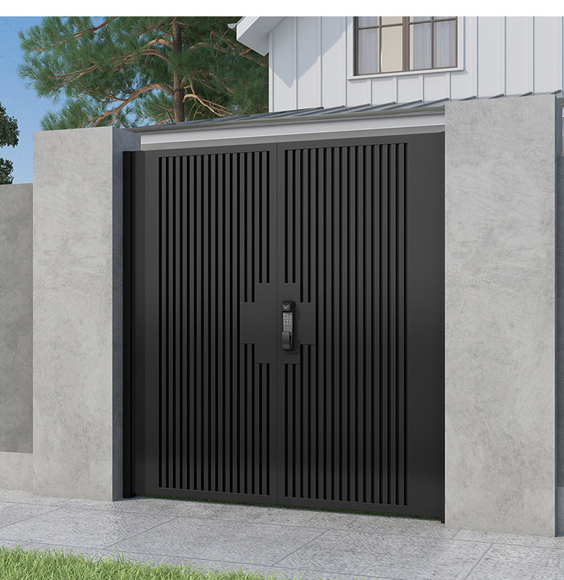 Iron Gate Garden Garden Garden Villa opens door stainless steel outdoor rural electric door aluminum door