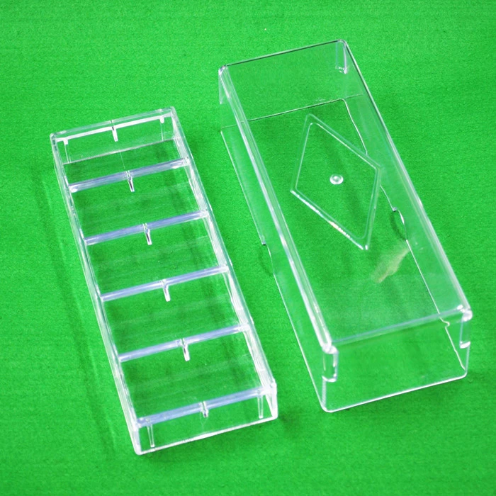 Hộp đựng chip Hộp đựng chip Texas Holdem Phòng chơi cờ mạt chược acrylic trong suốt có nắp hộp đựng chip Hộp đựng chip - Các lớp học Mạt chược / Cờ vua / giáo dục