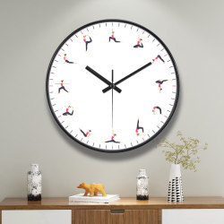 Modern Personalized Yoga Studio Classroom Dance Clock Nordic Living Room Simple Creative Wall Clock Gym Decoration Clock