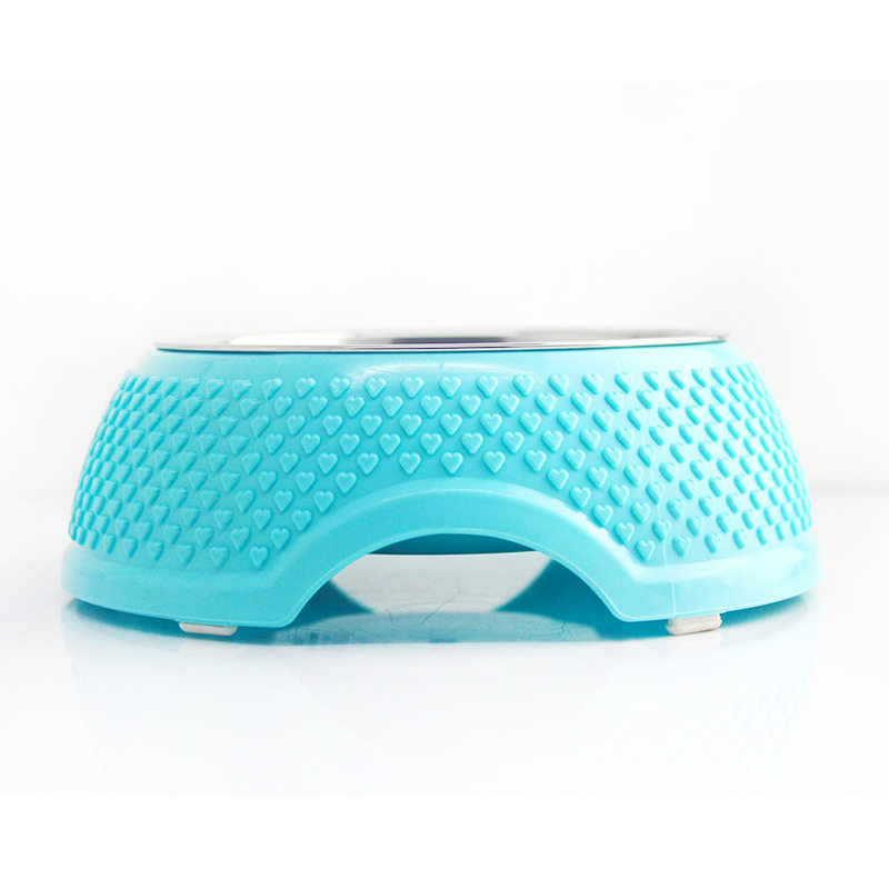 Colour Dog Basin Dog Bowls Stainless Steel Pet Cat Single Bowl Large Canine Rice Bowl big number Eating Basin Dogs Rice Bowls