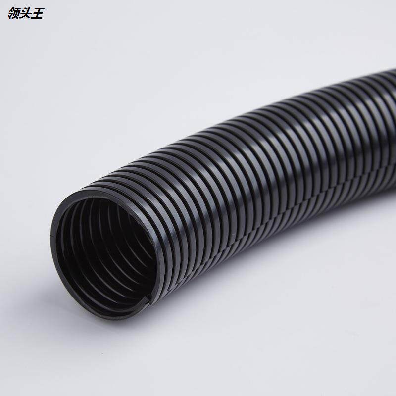 Manufacturers supply plastic pipe diameter 25 * outer diameter 32 black PP flame retardant corrugated tube customized