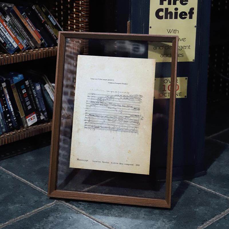 Double-sided transparent photo frame a4 framed display embossed specimen frame A3 photo acrylic wall hanging frame