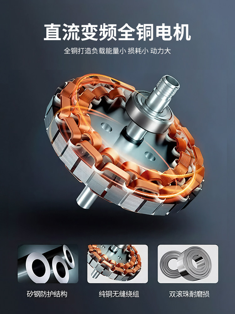 Wall-Mounted Integrated Exhaust Fan for Home Bathroom, Two-Way Ventilation Fan, Powerful and Quiet Wall-Mounted Fresh Air Fan