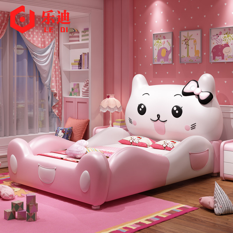 Child Bed Girl Girl Girl Princess Bed Girl Dream Castle Cartoon Bed 21 years Double 11 First Wave pre-sale furniture