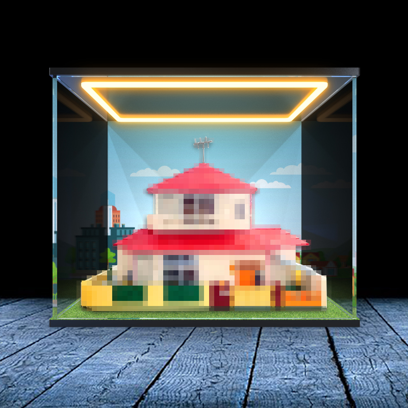 Suitable for keeppley Crayon Shin-chan's home, acrylic display box, transparent dust-proof box, figure storage box