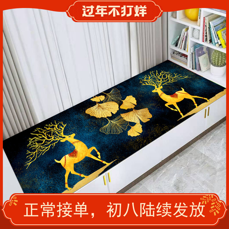European master bedroom balcony window sill cushion floating table cushion floating window cushion net red model 2020 new light luxury style princess