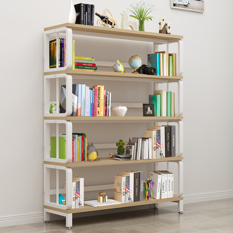 Bookshelves Landing Brief About Multilayer Shelving Simple Bookcase Home Iron Art Shelves Children Racks Living-room Shelves