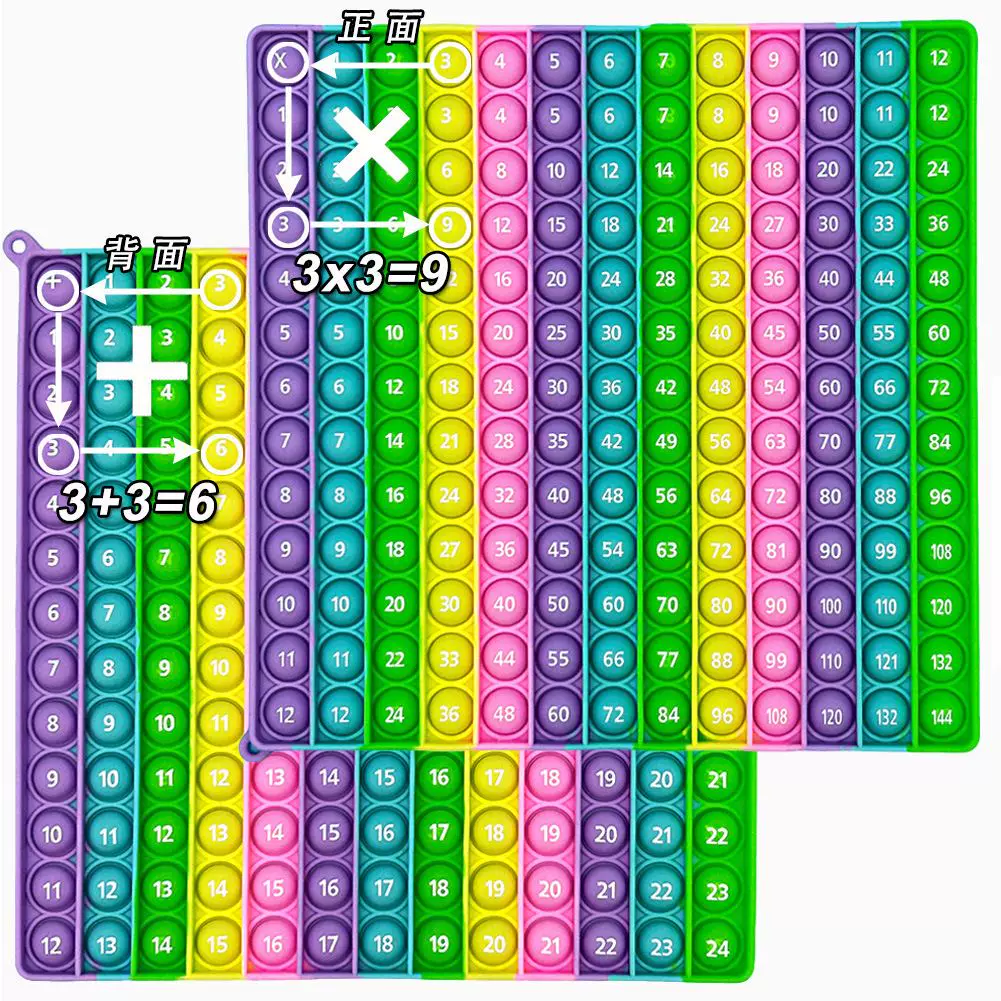 Круглая силиконовая клавиатура Pop It, игрушки-игрушки Bubble