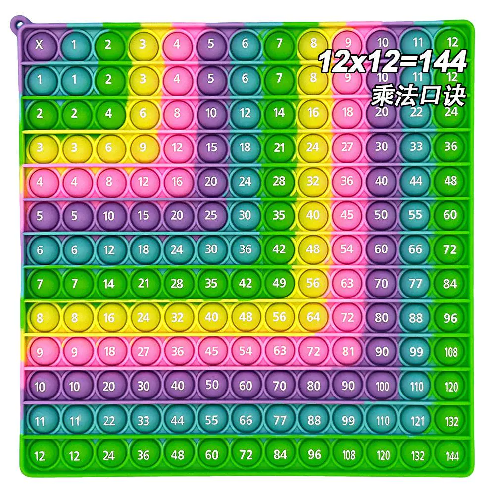 Круглая силиконовая клавиатура Pop It, игрушки-игрушки Bubble