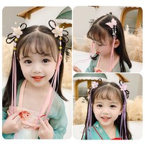 Girl Hanfu headdress summer children hairclip female new girl girl antique bow hair card cute little Princess fake