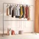 Steel Pipe Clothes Drying Rack Balcony Household Simple Drying Quilt Water Pipe Cooling Clothes Rack Floor-Standing Bedroom Outdoor Hanging Clothes Drying Rod