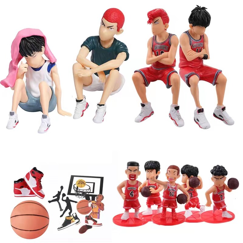 Slam Dunk Basketball Kid Birthday Cake Decoration Ornament Football Kid Rukawa Maple Cherry Flower Doll