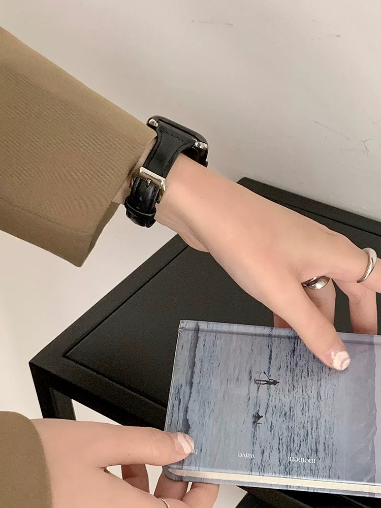 Подходит для ремешка Redmi Watch 4 5 Active Xiaomi Mi Band 8pro/9pro удлиненный подлинная кожа обратная пряжка RedmiWatch3 нейлоновый магнитный браслет спортивный красный часы2/3 Xiaomi watch