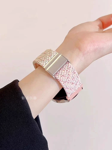 Модель из нейлона с цветными блоками подходит для ремешка для часов Garmin Forerunner265, магнитный силиконовый ремешок 745 длиной 255 м, Garmin Vivoactive3/Venu4/3, умные спортивные мужчины и женщины