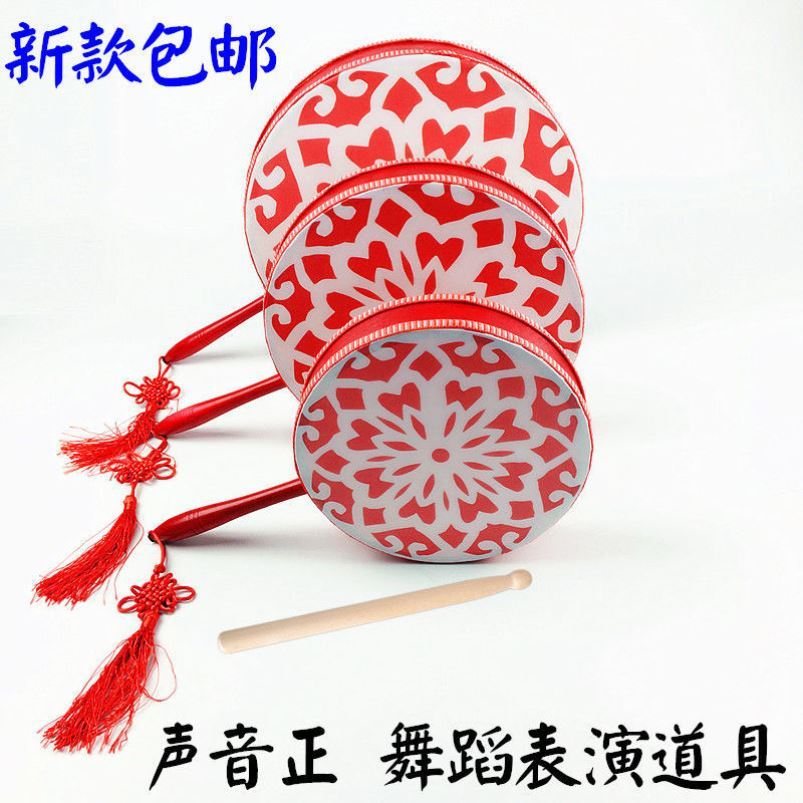 Tibetan hot bar tambourine dance Jingxi Taiping daughter drum props fan drum childlike heart drum