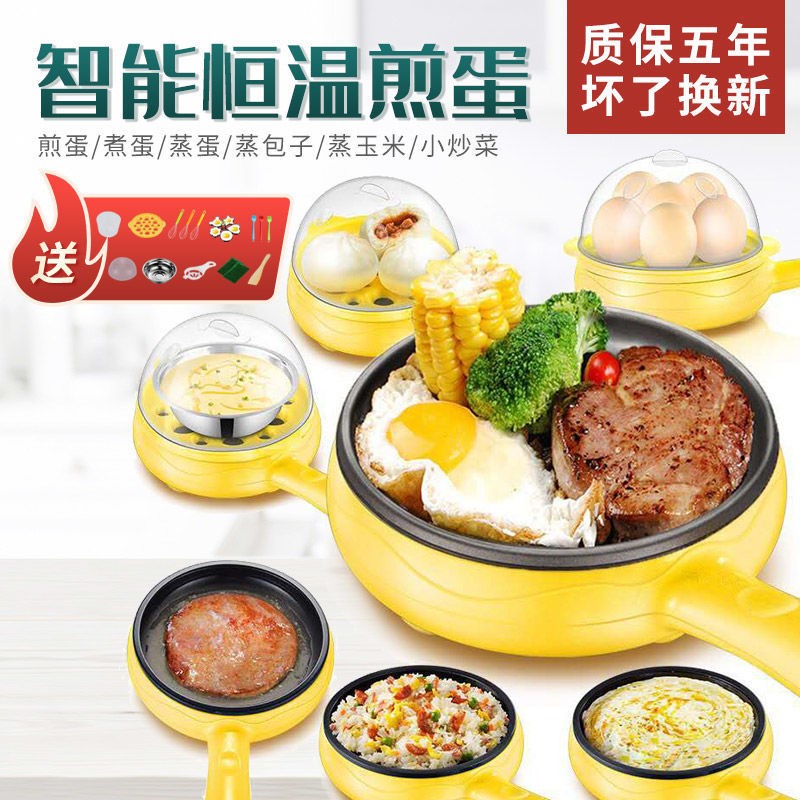 Bilayer Lotus Egg Boiled Egg Cooking Egg multifunction Mini omelever Home Nonstick Flat Bottom Automatic Power Cut Anti-Burn