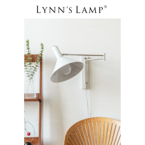 Lynns is interested in Nordic stretching long arm wall lamp in the studio folding simple bedroom bedside