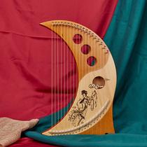 19-string moon harp Lyre lyre harp lyre angel harp musical instrument factory customization