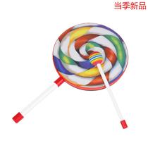 8-inch Orff percussion instrument lollipop hand-held drum polyester drum skin tambourine childrens teaching aids performance accompaniment