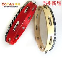Childrens dance teaching aids hand drum Orff percussion instrument tambourine 12-inch imitation sheepskin tambourine customized